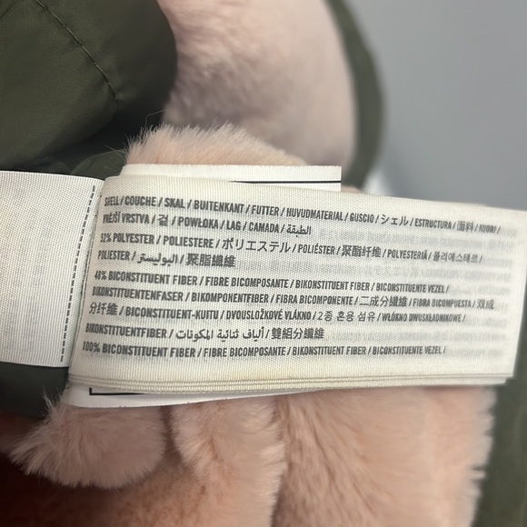 Abercrombie Kids Forest Green Ultimate Parka w/faux Fur size 11/12 - Picture 8 of 12